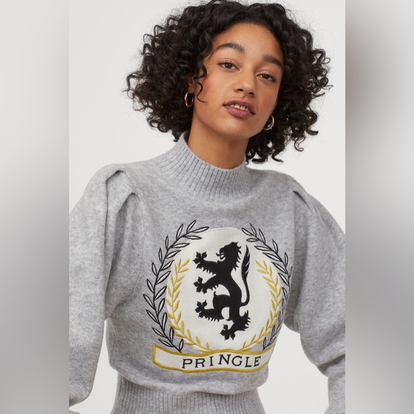 NEW H&M x Pringle of Scotland Knit Mock-turtleneck Sweater - Picture 2 of 6